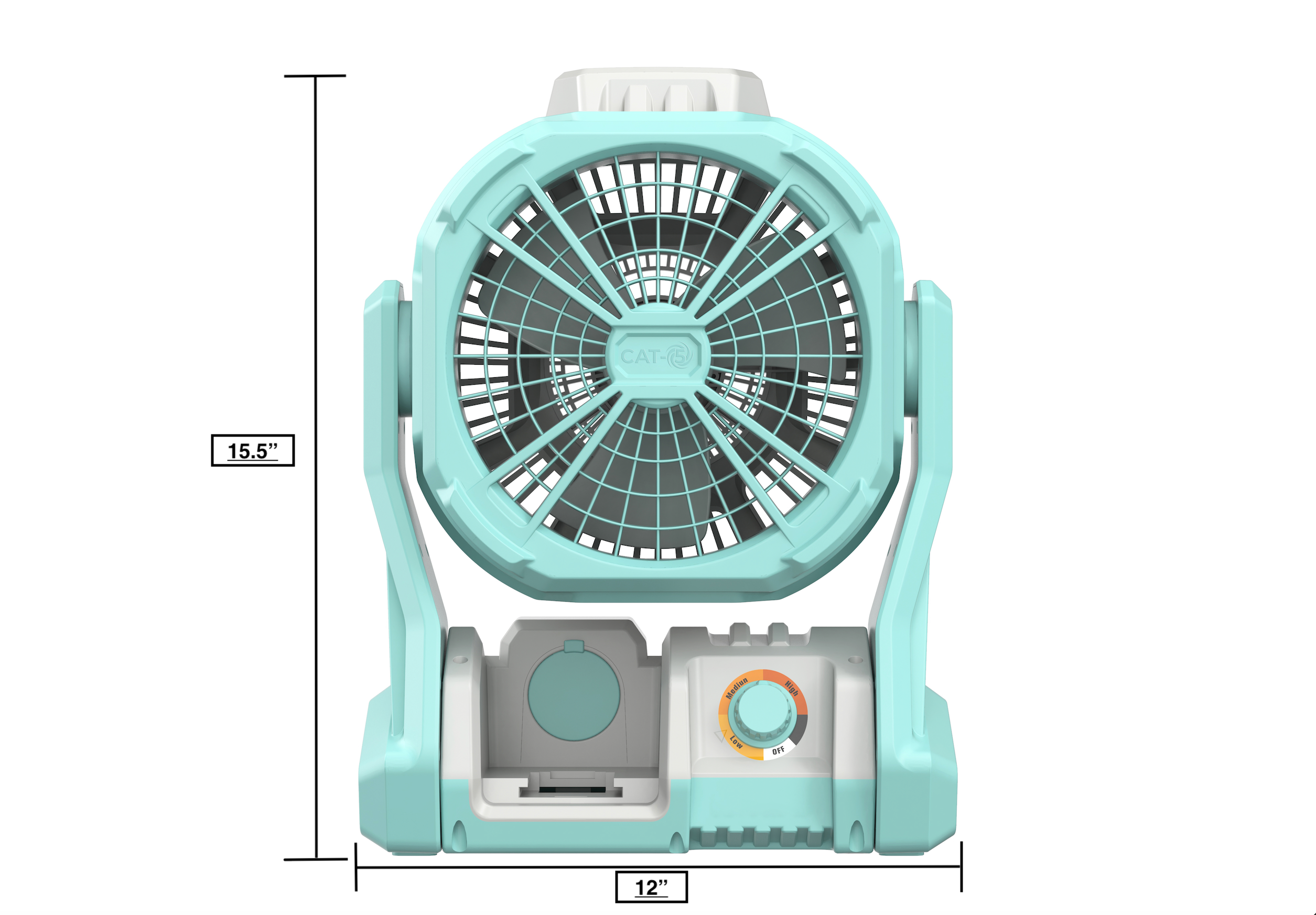 CAT-5 Fan Turquoise